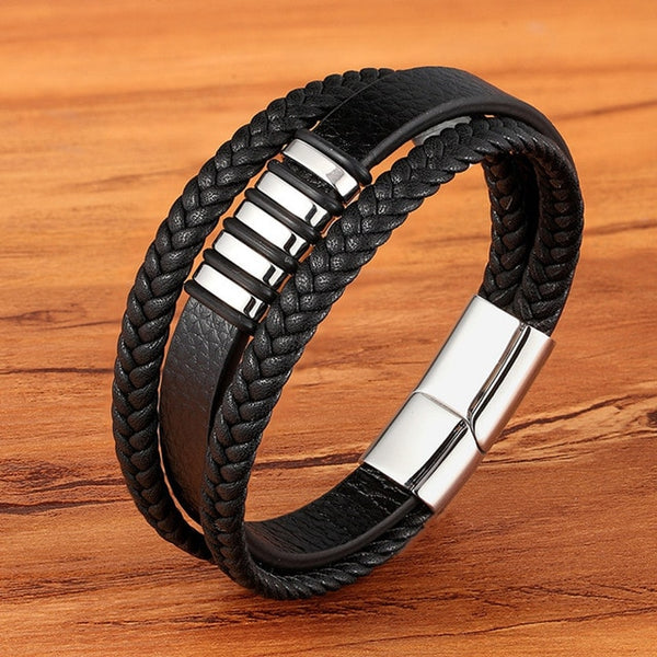 Magnetic Black Men Bracelet