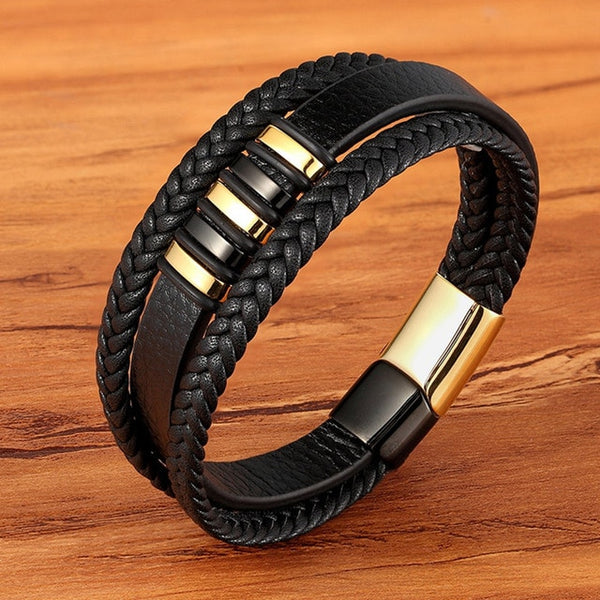 Magnetic Black Men Bracelet