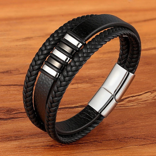 Magnetic Black Men Bracelet