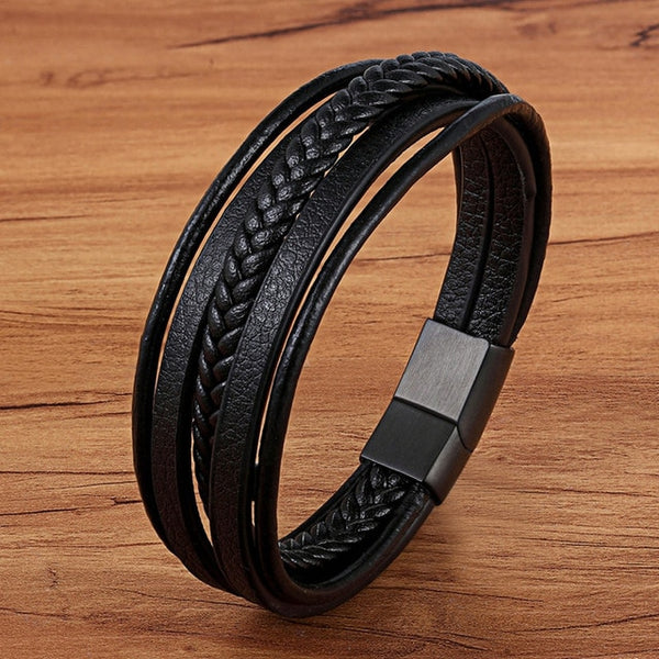 Magnetic Black Men Bracelet