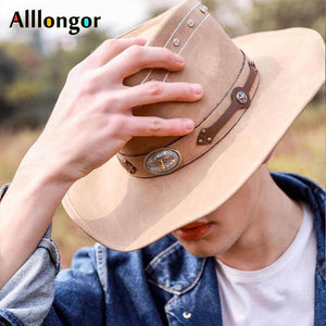 Leather Cappello Cowboy Hat